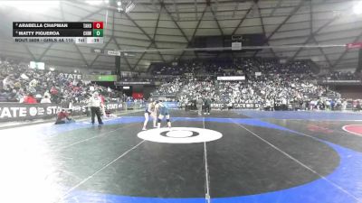 Girls 4A 110 lbs 3rd Place Match - Matty Figueroa, Chiawana (Girls) vs Arabella Chapman, Tahoma (Girls)
