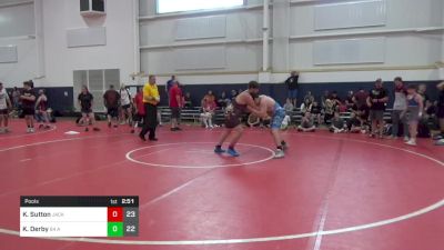 220 lbs Pools - Keith Sutton, Jacket W.C. vs Kadyn Derby, 84 Athletes (VA)