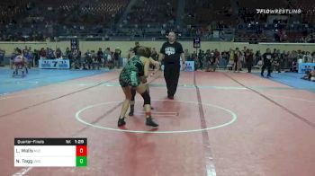 115 lbs Quarterfinal - Laurin Walls, Norman Grappling Club vs Nevaeh Tagg, Jay Wrestling Club