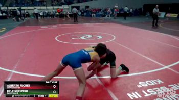4A-113 lbs 1st Place Match - Kyle Sieminski, Sweet Home vs Alberto Flores, Crook County