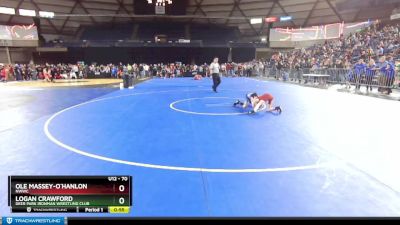 70 lbs Champ. Round 2 - Ole Massey-O`Hanlon, NWWC vs Logan Crawford, Deer Park Ironman Wrestling Club