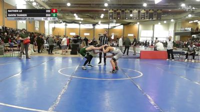 144 lbs Consi Of 16 #2 - Nathen Le, Cranston East vs Gavin Tanner, Chariho