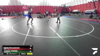 215 lbs Placement Matches (16 Team) - Devin McClanahan, Mora vs Dominic McBride, Cameron