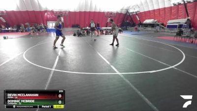 215 lbs Placement Matches (16 Team) - Devin McClanahan, Mora vs Dominic McBride, Cameron