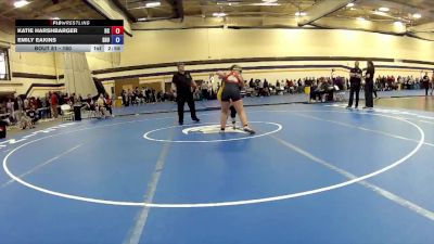 160 lbs Cons. Round 2 - Emily Eakins, Siena Heights University vs Katie Harshbarger, Hiram College