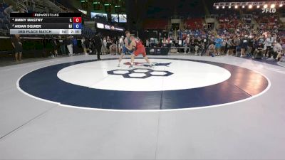 190 lbs 3rd Place Match - Jimmy Mastny, IL vs Aidan Squier, NJ