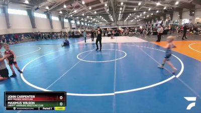 48 lbs Quarterfinal - John Carpenter, Best Trained Wrestling vs Maximus Wilson, Liberty Warriors Wrestling Club