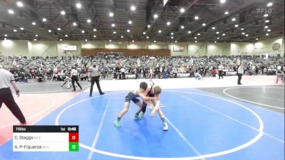 116 lbs Consi Of 4 - Cael Staggs, Nv Elite vs Aiden Punihaole-Figueroa, Willits Grappling Pack