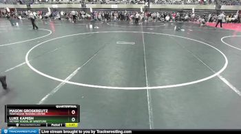 152 lbs Quarterfinal - Mason Groskreutz, Team Nazar Training Center vs Luke Kamish, Victory School Of Wrestling