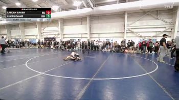 132 lbs Cons. Round 6 - Landen Baker, Wasatch vs Lucas Evans, Logan