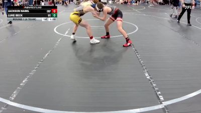 84 lbs Round 1 (4 Team) - Luke Beck, Wrecking Crew vs Jackson Habel, OMP