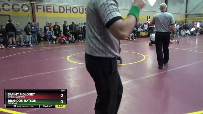 165 lbs Champ. Round 2 - Brandon Batson, GlenOak vs Sammy Moloney ...
