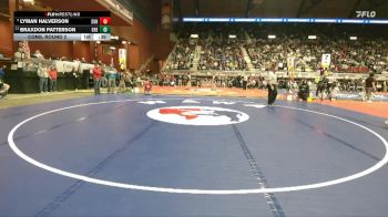 2A-132 lbs Cons. Round 2 - Braxdon Patterson, Greybull/Riverside vs Lyman Halverson, Sundance
