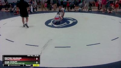 78-82 lbs Round 1 - Kade Schuft, Higher Calling Wrestling Club vs Payton Vaughan, Ground Zero Wrestling