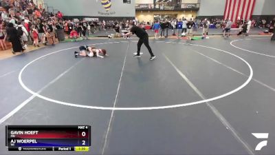 92 lbs Semifinal - Gavin Hoeft, MN vs Aj Woerpel, WI