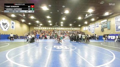 150 lbs Champ. Round 2 - Tony Gonzales, Woodlake vs Azariah Guitterez, R.F. Kennedy