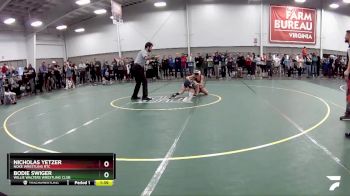 88 lbs Quarterfinal - Nicholas Yetzer, Noke Wrestling RTC vs Bodie Swiger, Willie Walters Wrestling Club