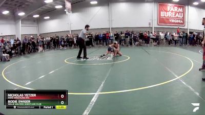 88 lbs Quarterfinal - Nicholas Yetzer, Noke Wrestling RTC vs Bodie Swiger, Willie Walters Wrestling Club