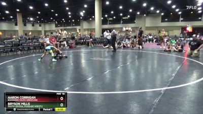 55 lbs Cons. Semi - Bryson Mills, South Central Punisher Wrestli vs Aaron Corrigan, Buckhorn Youth Wrestling