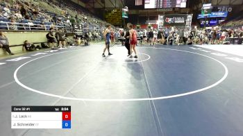 138 lbs Cons 32 #1 - Johnny Leck, KS vs Jt Schneider, CT