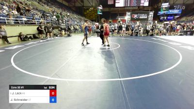 138 lbs Cons 32 #1 - Johnny Leck, KS vs Jt Schneider, CT