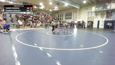 100 lbs Champ. Round 2 - Summer Mendoza, Tahquitz vs Jasmin Figueroa, JW North