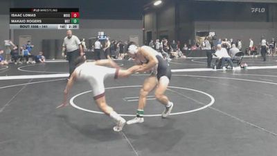 141 lbs Cons. Round 4 - Isaac Lomas, Morningside (Iowa) vs Makaio Rogers, Wayland Baptist (Texas)