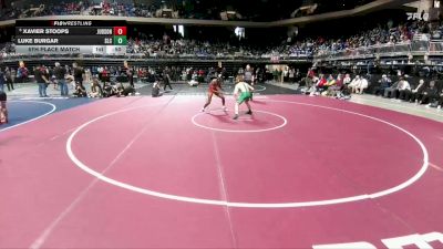 6A 150 lbs 5th Place Match - Xavier Stoops, Converse Judson vs Luke Burgar, Southlake Carroll