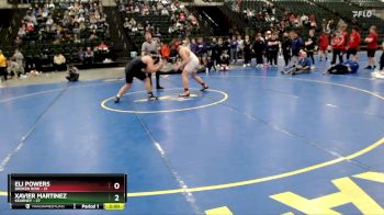 285 lbs Round 4 (16 Team) - Eli Powers, Broken Bow vs Xavier Martinez, Kearney