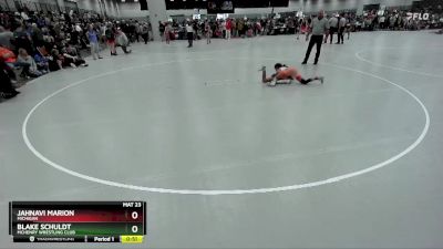 90 lbs Cons. Round 2 - Blake Schuldt, McHenry Wrestling Club vs Jahnavi Marion, Michigan