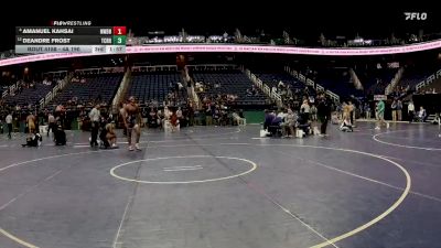 4A 190 lbs Cons. Round 1 - DeAndre Frost, T.C. Roberson High School vs Amanuel Kahsai, New Bern