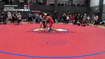 150 lbs Cons. Rd Of 16 - Jeremiah Sanchez, Nor Cal Take Down vs Jayden Perez, Turlock Wrestling