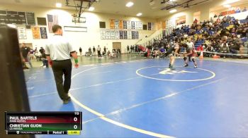 113 lbs 1st Place Match - Christian Gijon, La Mirada vs Paul Bartels, Mark Keppel