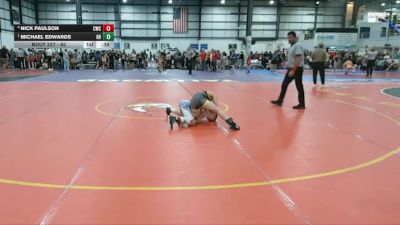 85 lbs Champ. Round 2 - Michael Edwards, Hanover Hawkeyes vs Nick Paulson, Cavalier Wrestling Club