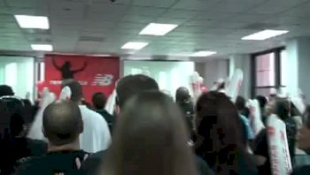 Jenny B welcomed at the New Balance Factory