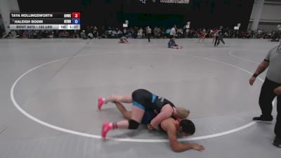 155 lbs Champ. Rd Of 32 - Haleigh Bodin, NTX Wrestling vs Taya Hollingsworth, Grand View Wrestling Club