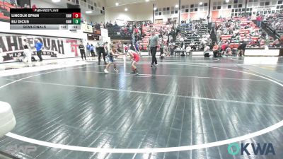 49 lbs Semifinal - Lincoln Spain, Raw Wrestling Club vs Eli Dicus, Raw Wrestling Club