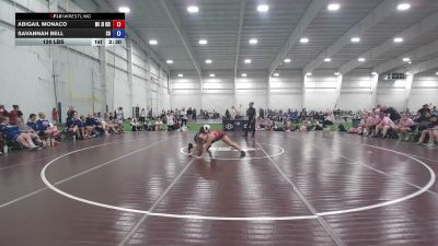 120 lbs Abigail Monaco, Missouri Red vs Savannah Bell, South Dakota