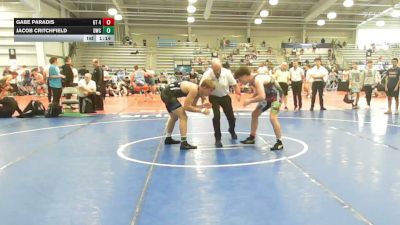 160 lbs Rr Rnd 3 - Gabe Paradis, GT 4238 - HSB vs Jacob Critchfield, Doughboy Black - HSB