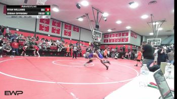 98 lbs Consi Of 8 #1 - Ryan Williams, Bristow vs Josiah Offeigbu, Bookert T Washington