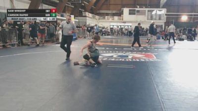 113 lbs Consi Of 4 - Sam Winship, Smitty's Barn vs Carson Raper, Darkhorse