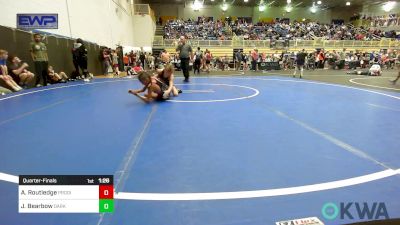 92 lbs Quarterfinal - Aleks Routledge, Prodigy NDT vs Jay Bearbow, Darko Valley Wolf Pack