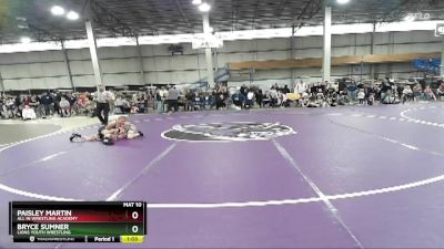 80-85 lbs Round 1 - Bryce Sumner, Lions Youth Wrestling vs Paisley Martin, All In Wrestling Academy