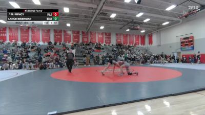 165 lbs Champ. Round 1 - Lance Eisenman, West Grand vs Eli Bency, Palisade