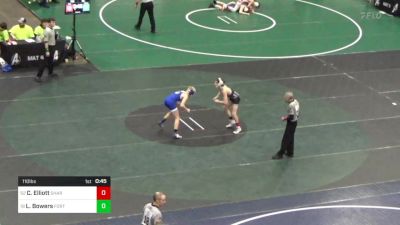 110 lbs Consi Of 32 #2 - Christopher Elliott, Sharon vs Luke Bowers, Fort LeBoeuf