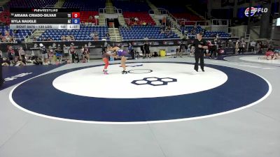 130 lbs Cons. Rd Of 64 - Ariana Criado-Silvar, TX vs Nyla Naugle, AZ