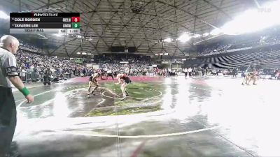 Boys 3A 132 lbs Semifinal - Cole Borden, Shelton vs Tavarre Lee, Lincoln (Tacoma)