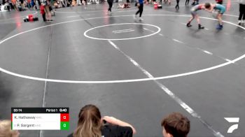 68-74 lbs 1st Place Match - Peyton Sargent, Midwest Destroyers vs Kealey Hathaway, FoxFit Wrestling