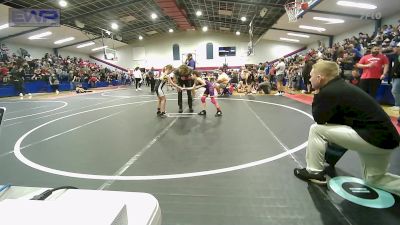 58 lbs Consi Of 4 - Harlea Lucas, Vian Wrestling Club vs Azalea Pennington, Henryetta Knights Wrestling Club