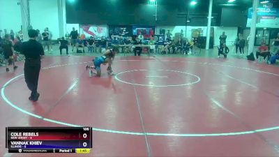 106 lbs Placement Matches (8 Team) - Cole Rebels, New Jersey vs Vannak Khiev, Illinois